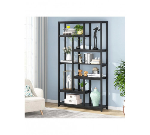 Стеллаж 7-ярусный с открытыми полками, 200×100×30 см