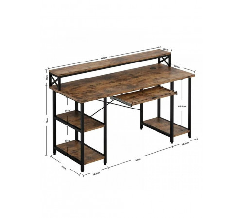 Компьютерный стол на металлической основе