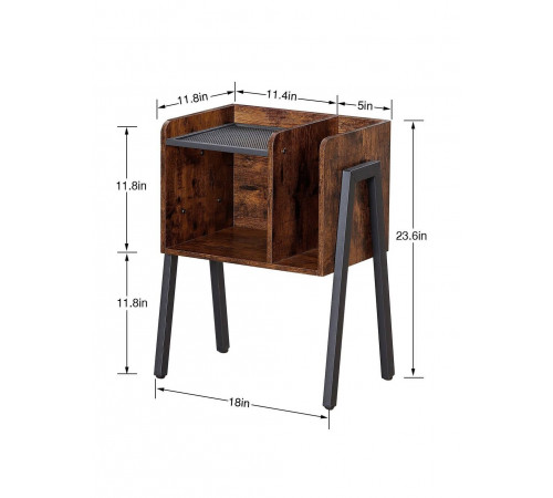 Тумбочка с полками для хранения