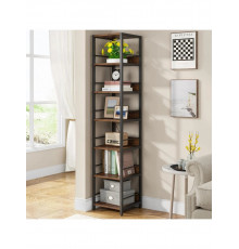 Стелаж кутовий 6-ярусний, коричневий