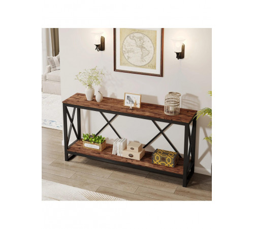 Стіл консольний з відкритою полицею для зберігання