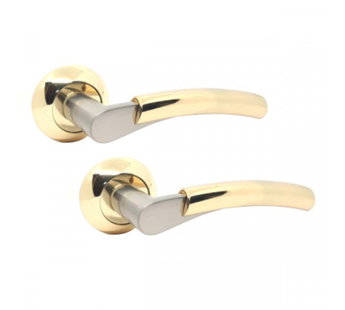 Ручки на розетці KEDR R10.021-AL SN/PB