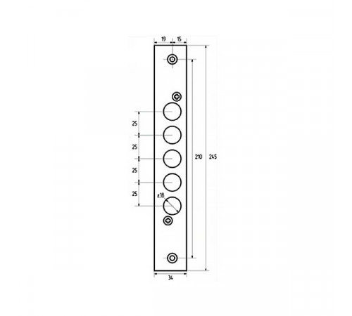 KEDR Обратная планка CLASS к замку 0640/41