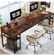 Компьютерный стол для монитора и 4 открытыми полками