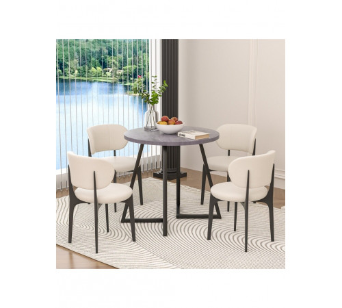 Небольшой круглый обеденный стол на 4 человека