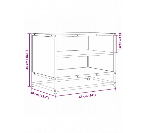 Тумба под телевизор – дуб Сонома (61×40×46 см)