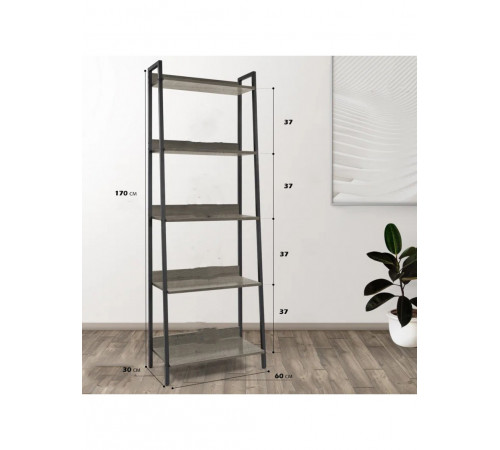 Стелаж “CAPHAUS” MSM — просторій 5-ярусний органайзер для дому чи офісу