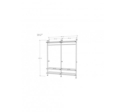 Стелаж Алегра модель 31