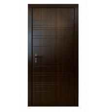 Вхідні двері Вулкан Горіх темний з МДФ накладками