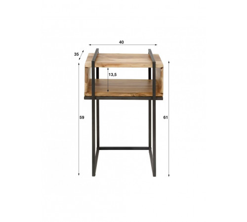 Приліжковий столик MELBOURNE — лофт дизайн
