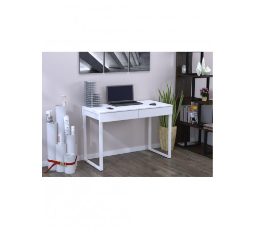 Письменный стол L-11 MSMLOFT – 110×55×75 см, стальная основа и ДСП.