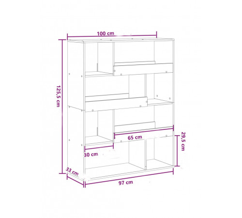 Стеллаж MSM — стильный открытый стеллаж для дома или офиса