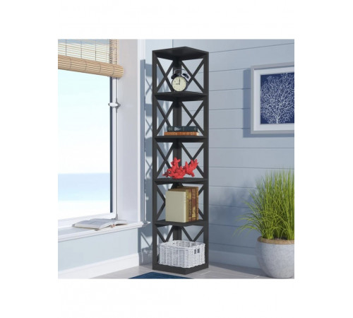 Угловой стеллаж Darek – 5 полок, 166×30×30 см