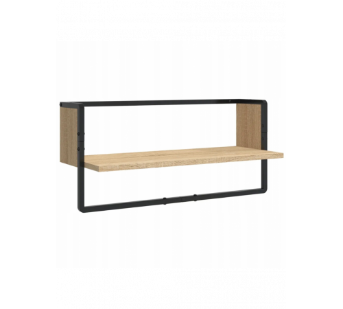 Набор из 4 настенных полок дуб Сонома