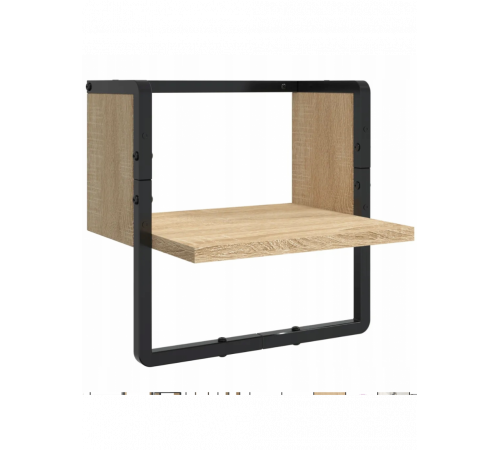 Набор из 4 настенных полок дуб Сонома