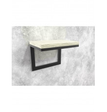 Полка Айсберг 02/40 черный/белый MSMLOFT