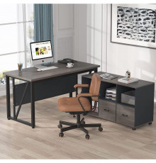 Письменный стол Г-образный с тумбой для файлов