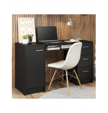 Комп'ютерний стіл Madesa Alaska з 3 ящиками та 1 дверцятами