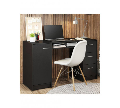 Комп'ютерний стіл Madesa Alaska — 3 шухляди + шафа
