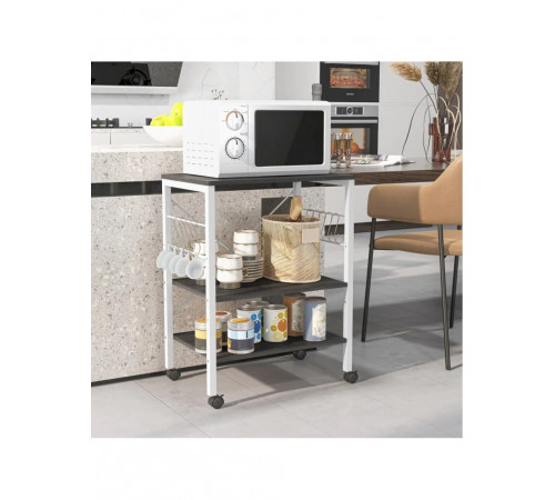 3-ярусний візок для зберігання - 74×60×40 см, ЧСЧ