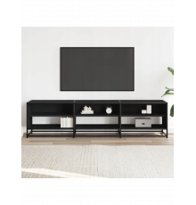 Тумба під телевізор, чорна, 180x40x46 см