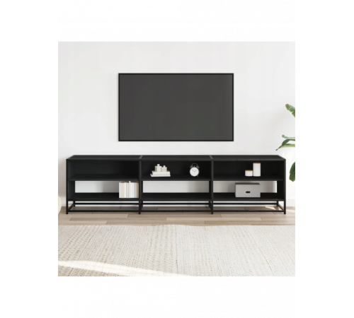 Тумба под телевизор MSMLOFT 180 см - черная.