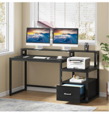 Письменный стол с полками и ящиком для файлов