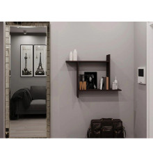 Полиця навісна для невеликих речей, коричневий