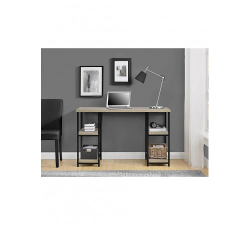 Письменный стол Landis — 120×40×72 см, с полками, MSMLOFT.