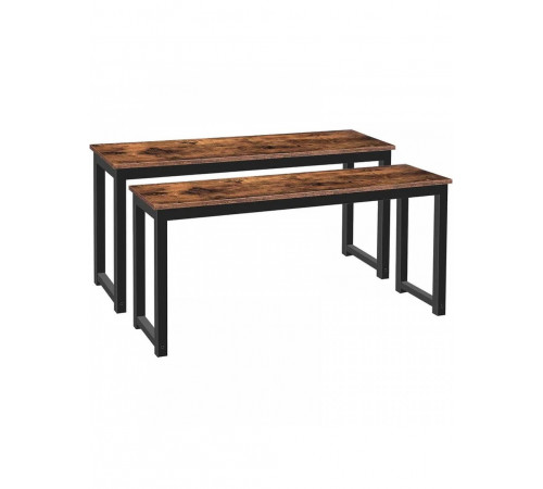 Обідня лавка MSM 100×28×50 — лофт, метал/ДСП
