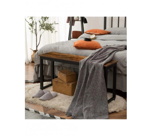 Обідня лавка MSM 100×28×50 — лофт, метал/ДСП