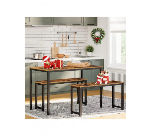 Обідня лавка MSM 100×28×50 — лофт, метал/ДСП