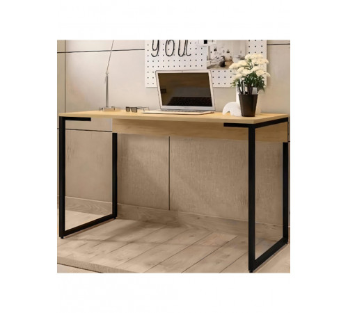 Письменный/компьютерный стол MSMLOFT – металлический каркас (120×60×75 см)