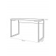 Письменный/компьютерный стол MSMLOFT – металлический каркас (120×60×75 см)
