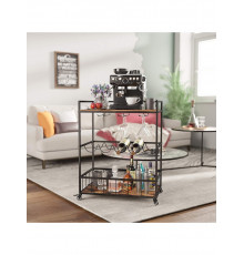 Барний візок з винною стійкою