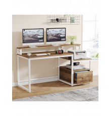 Стол с полками и ящиком для файлов