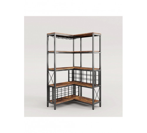 Кутовий барний барний для зберігання алкогольних напоїв і келихів