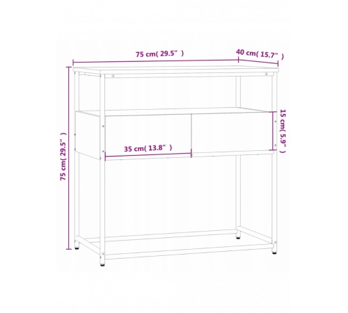 Консольний столик, чорний