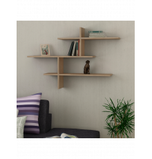 Настенная полка для книг LEO Oak