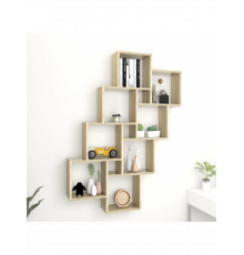 Полиця із ДСП VidaXL 90 x 15 см, дуб сонома