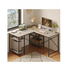 Письмовий стіл "Haigh" L-подібної форми з полицями