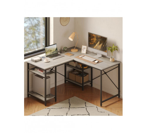 Письменный стол "Haigh" L-образной формы с полками