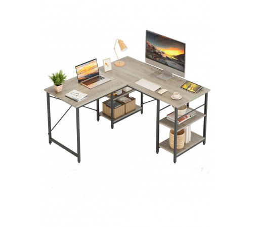 Письменный стол "Haigh" L-образной формы с полками