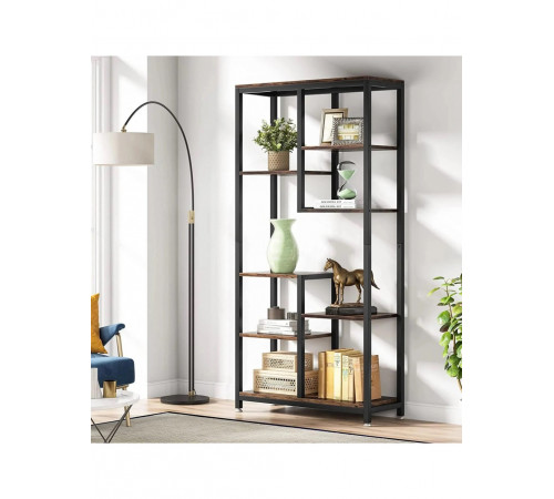 Стеллаж SKIFF 8, черного цвета, 8 полок