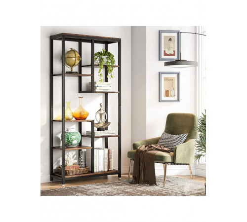 Стеллаж SKIFF 8, черного цвета, 8 полок