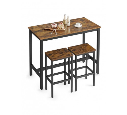 Барный стол с 2 барными стульями