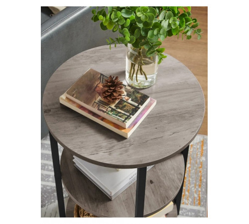 Круглый столик Mauch – 3-ярусные полки, 60×40 см.