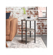 Круглый столик Mauch с 3-ярусными полками