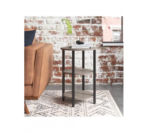 Круглый столик Mauch – 3-ярусные полки, 60×40 см.