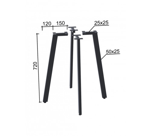 Круглий обідній стіл Лерой — MSMLOFT (Ø80)